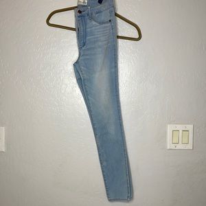 Abercrombie and Fitch light wash high rise jeggings